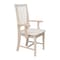 International Concepts Mission Side Chair with Arms, Unfinished Seat, Wood Back, 39.2 W 21.3 in L 21.3 H, Wood Seat 265A - alternate 9